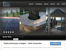 Tablet Screenshot of pizialiconstruction.com